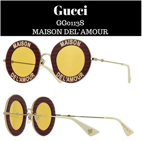 gucci maison de l'amour sunglasses|Gucci Eyewear .